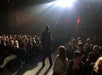 Rick Thomas walks in crowd