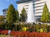 Beautiful outdoor fountains near downtown Indianapolis cultural attractions.