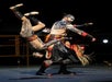 Fight scene at KA Cirque Du Soleil show in Las Vegas, Nevada.