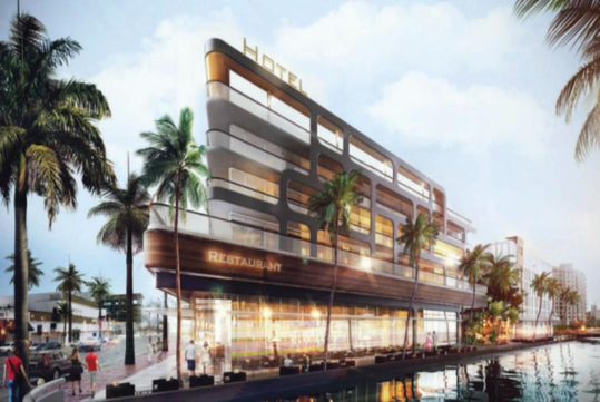 Exterior at Kimpton Hotel Palomar South Beach, FL.