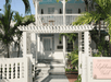 Hotel entrance at Lighthouse Hotel, Key West FL.