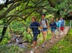 Our private trail system had bridges, waterfalls and a cave