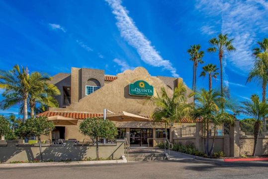 Hotel exterior during the day.