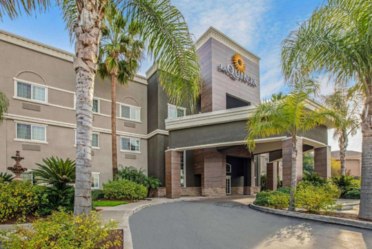 Hotel exterior at daytime.