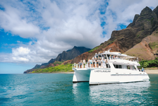 Luxury Na Pali Snorkel Tour aboard Lady Kailani Catamaran in Eleele, Kauai, Hawaii