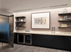 Coffee station / entrance at one of the meeting facilities.