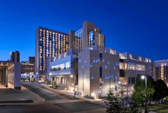 Hotel exterior.