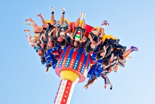 The Luna 360 provides a breathtaking viewpoint as it swings through the air to a methodical beat.