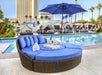 Round day bed.