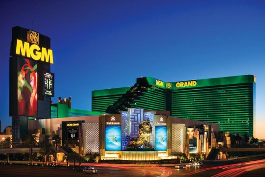 Extravagant hotel exterior.