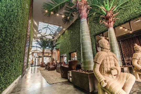 Resort lobby at Magic Village Views. 