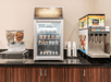 Breakfast area with variety of breakfast selection.