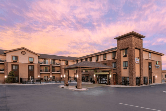Hotel exterior.