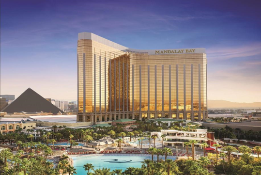Extravagant hotel exterior.