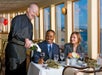 Two person enjoying the drinks at Marina Del Rey Dining Cruise