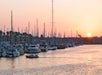 Sunset view at Marina Del Rey Dining Cruise in Marina Del Rey, California