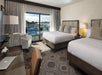 Room with two queen beds, marina view.