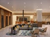 Unwind at the lobby with seating area and fireplace.