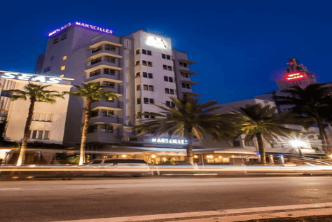 Exterior at Marseilles Beachfront Hotel, FL.