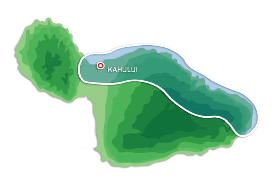 New flight route for Hana & Haleakala Helicopter Tour.