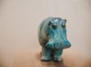 A small blue hippo sculpture on the Meet the Met: Metropolitan Museum of Art Tour in New York City, New York, USA.