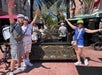 Strolling at Espanola Way in Miami Beach