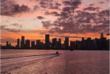 Miami Skyline Evening Cruise of Biscayne Bay on Luxury Yacht in Miami, Florida