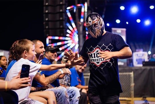 Micro Wrestling! Located at the Microtorium in Pigeon Forge, Tennessee