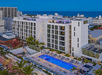 Aerial view of Moxy Miami South Beach, FL.