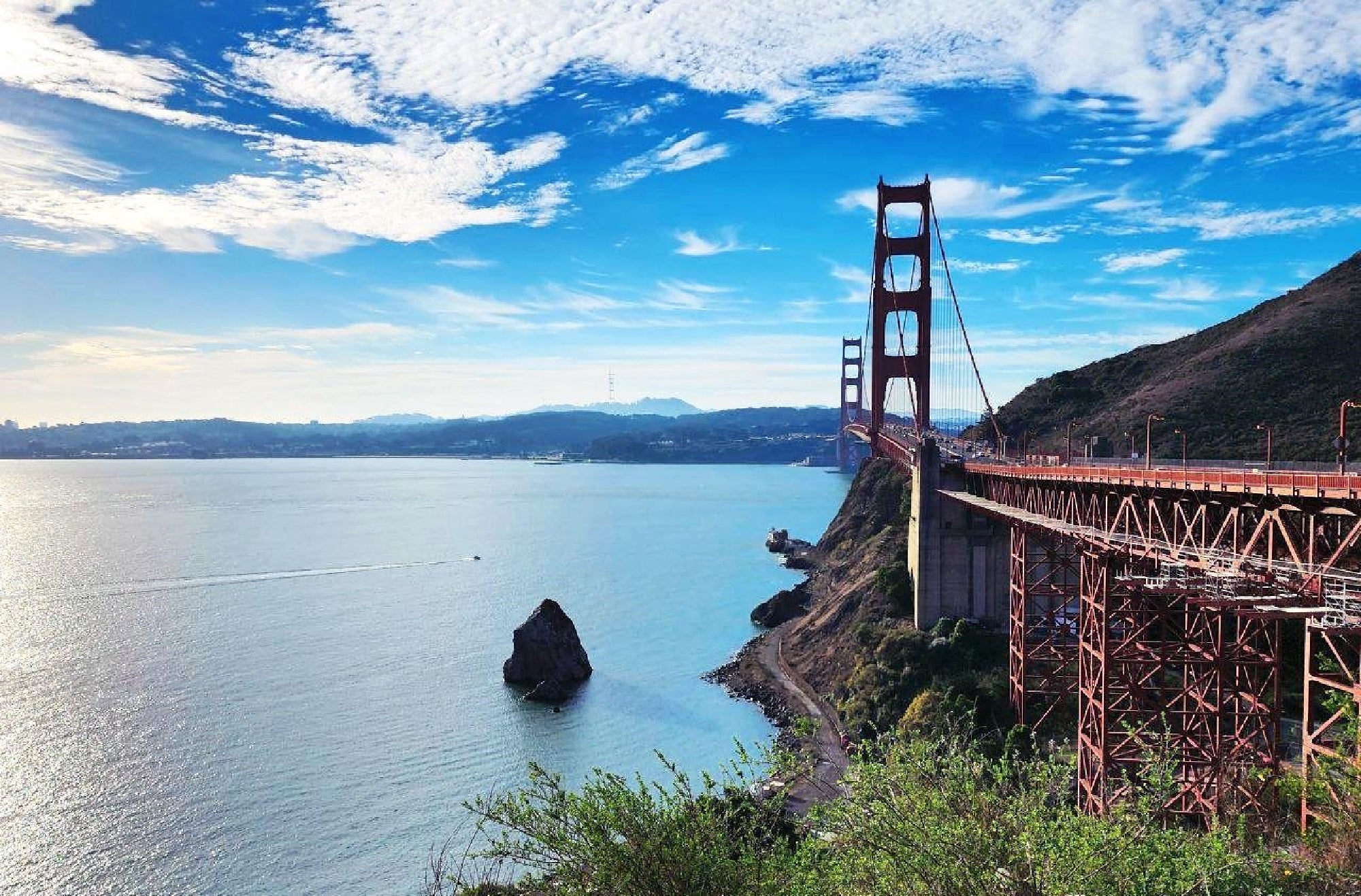 Breathtaking views of the Golden Gate Bridge.