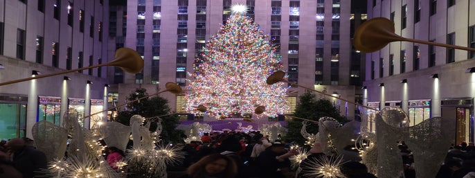 NYC Holiday Walking Tour 5th Ave, Rockefeller Tree & Xmas Village in New York, New York
