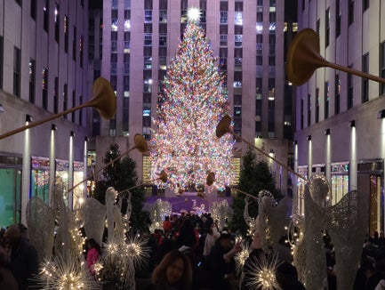 NYC Holiday Walking Tour 5th Ave, Rockefeller Tree & Xmas Village in New York, New York