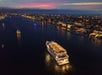 Sparkling ocean view and city lights at Newport Beach Premier Dinner Cruise  in Newport Beach, CA