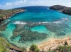 Scenic, wide coastline framing Hanauma Bay.