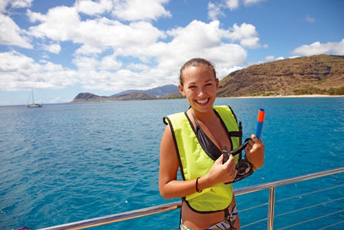 Snorkel with water guides