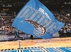 Magic flag at the Amway Center in Orlando, Florida