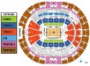 Multicolored diagram of the Orlando Magic stadium on a white background in Orlando, Florida, USA