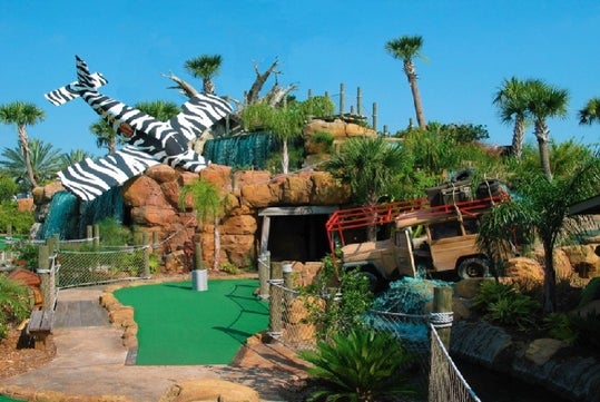 Play mini-golf at the Congo River Adventure.