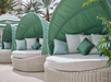 Pool cabanas.