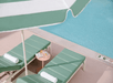 Sun loungers.