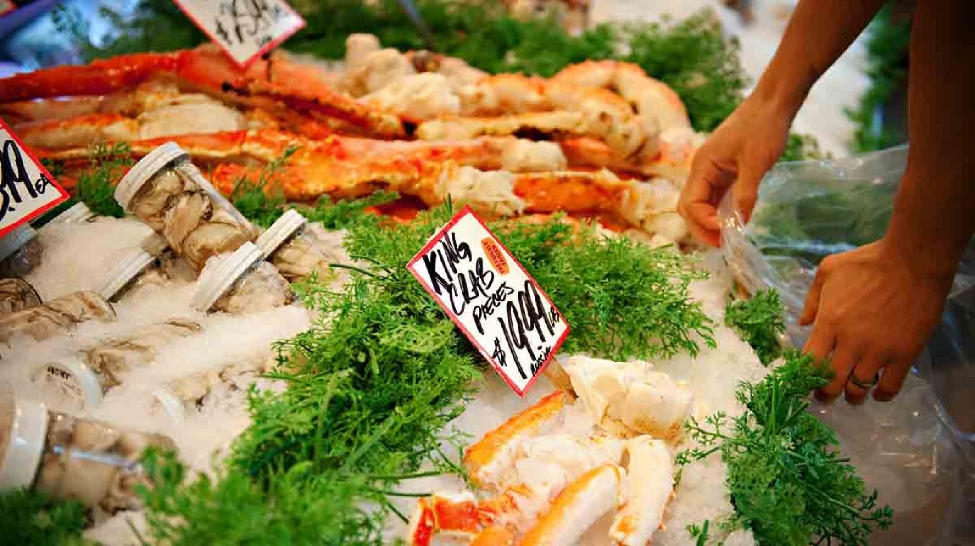 Pike Place Fish Place as one of Taste Pike Place Market Tour stop in Seattle, WA.
