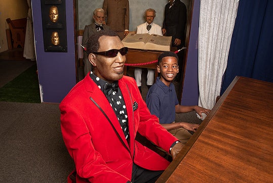 Snap a photo with music legend Ray Charles.
