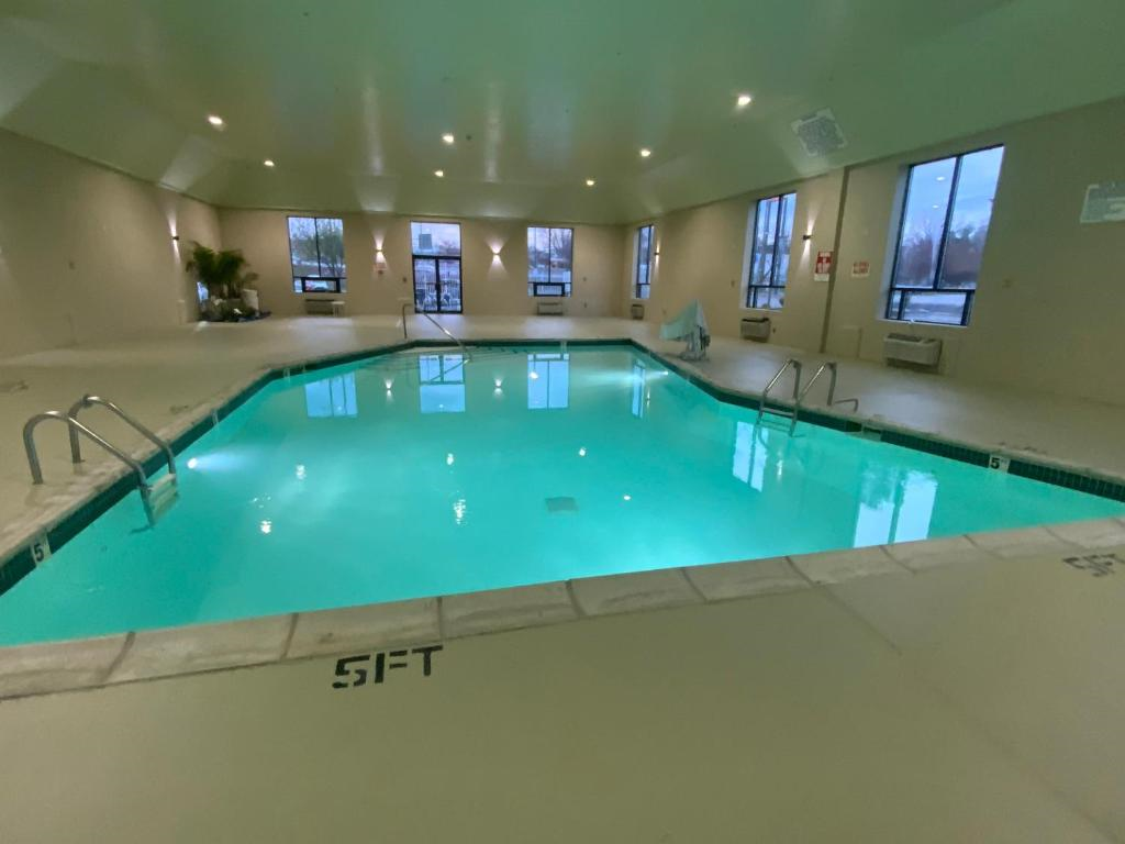 Relax and unwind with a dip in the indoor pool.