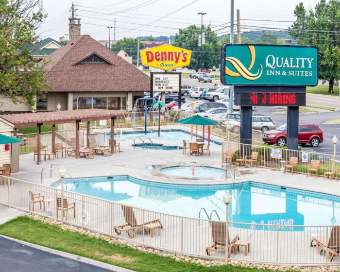 Take a refreshing dip in the inviting outdoor pool.