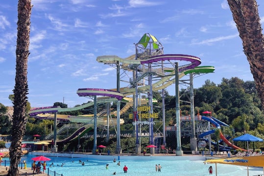 High Xtreme slides offering big splashes and fast drops.