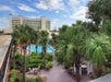 Outdoor pool and courtyard area at the Ramada Gateway.