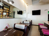 Savor every bite in a well-appointed dining area.
