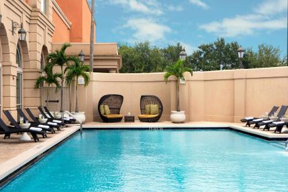 Outdoor Pool at Renaissance Tampa International Plaza Hotel.