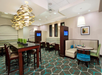 Lobby area with ample seating.