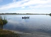 Trophy Bass Fishing boat on the water in Clermont, Florida
